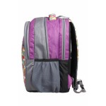 Aqsa ASB46 Designer School Bag (grey Pink Print)